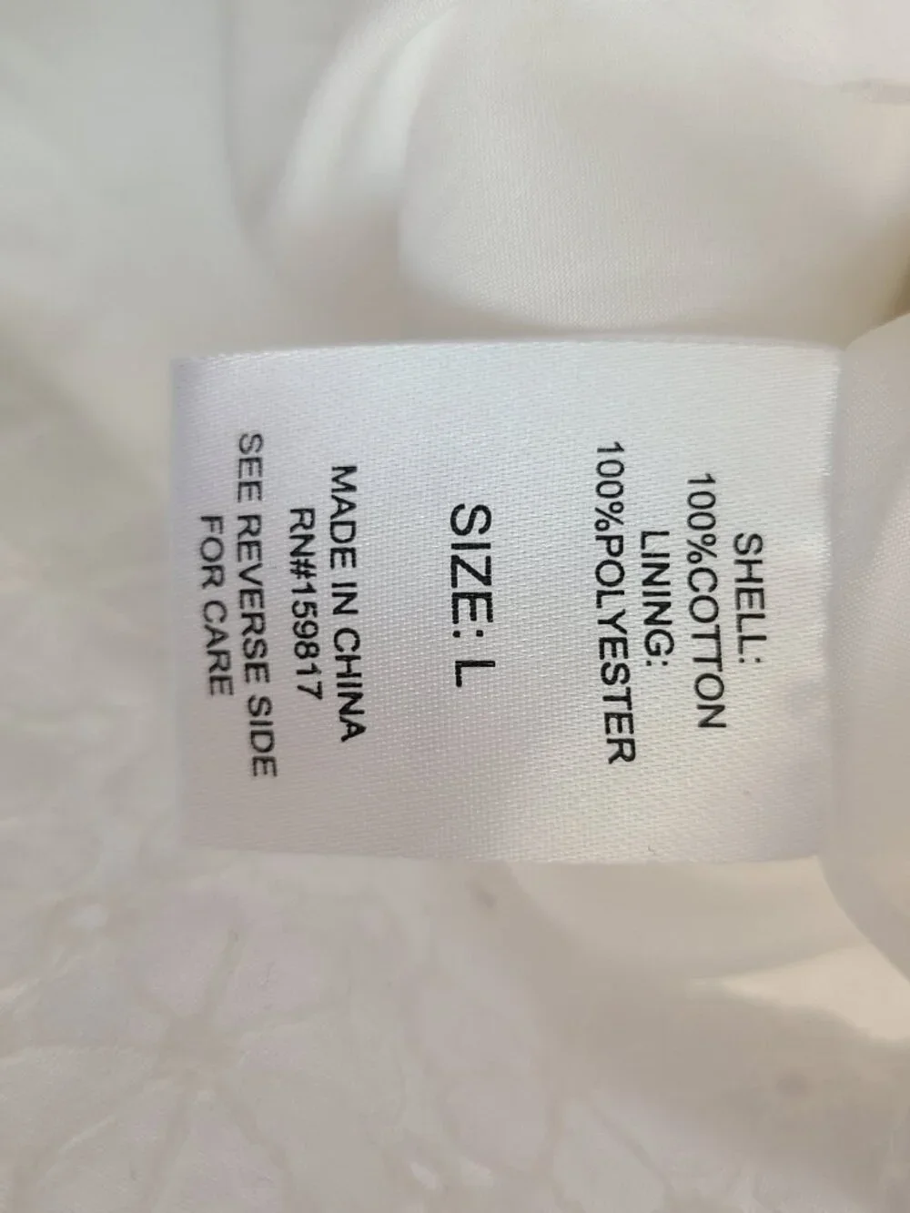 White Cotton Blouse - Picture 5 of 6